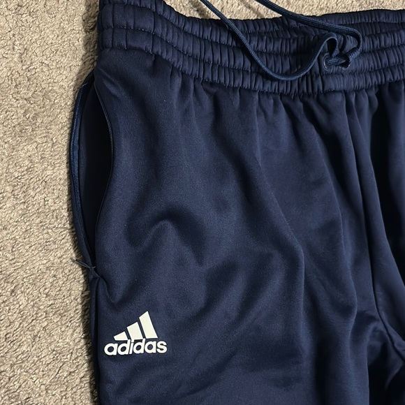 Adidas Mens Pull On Drawstring Athletic Track Pants Navy Blue Size 3XL - Picture 4 of 8